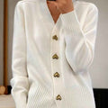 Schlichter Damen-Cardigan mit Knöpfen