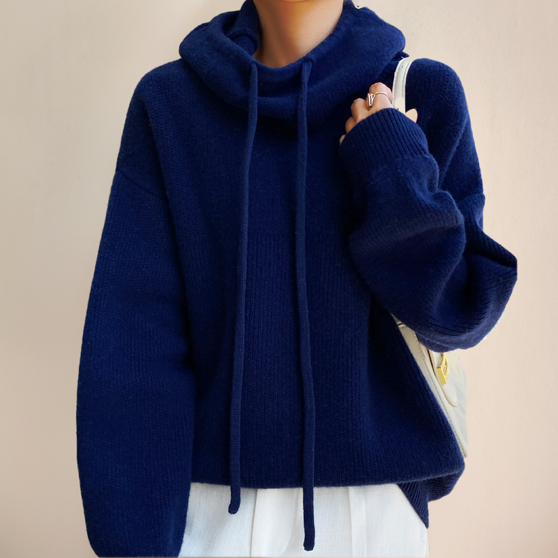 Merino Wollene Damen Rollkragenpullover