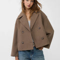 Damen Jacke mit Kurzschnitt & Doppelreiher | Zeitlos
