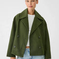 Damen Jacke mit Kurzschnitt & Doppelreiher | Zeitlos
