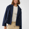 Damen Jacke mit Kurzschnitt & Doppelreiher | Zeitlos