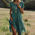 Damen Boho Chic Sommerkleid