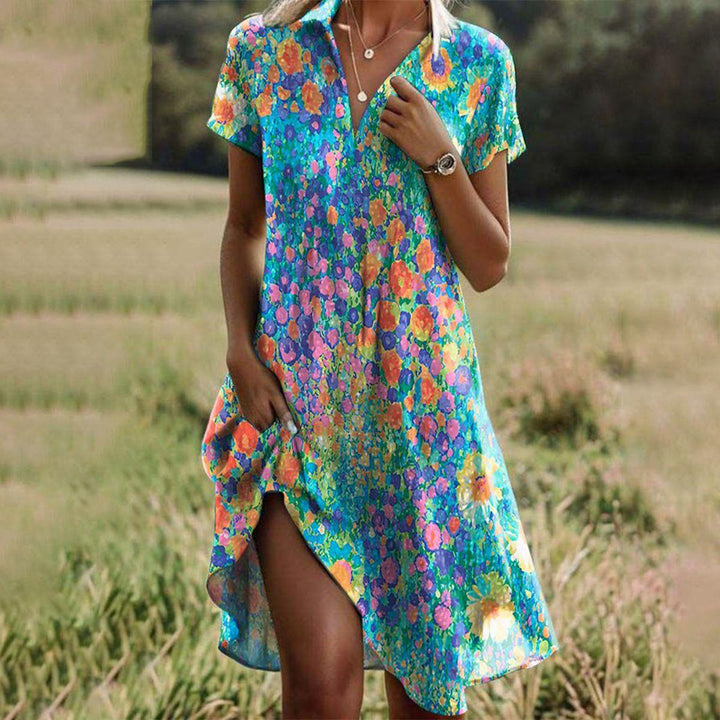 Damen Boho Chic Sommerkleid
