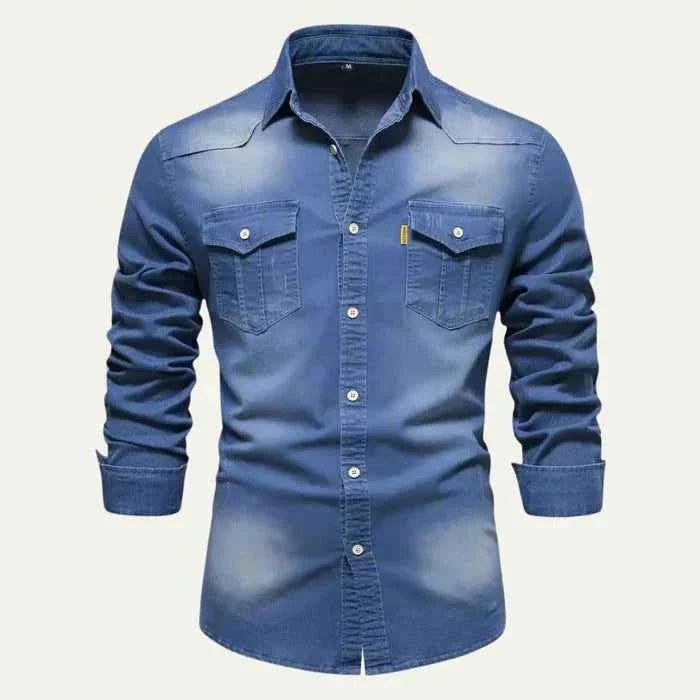 Slim Fit Denimhemd