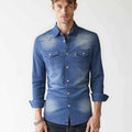 Slim Fit Denimhemd