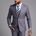 Slim Fit Herren Anzug 3-teilig für Hochzeit & Gala