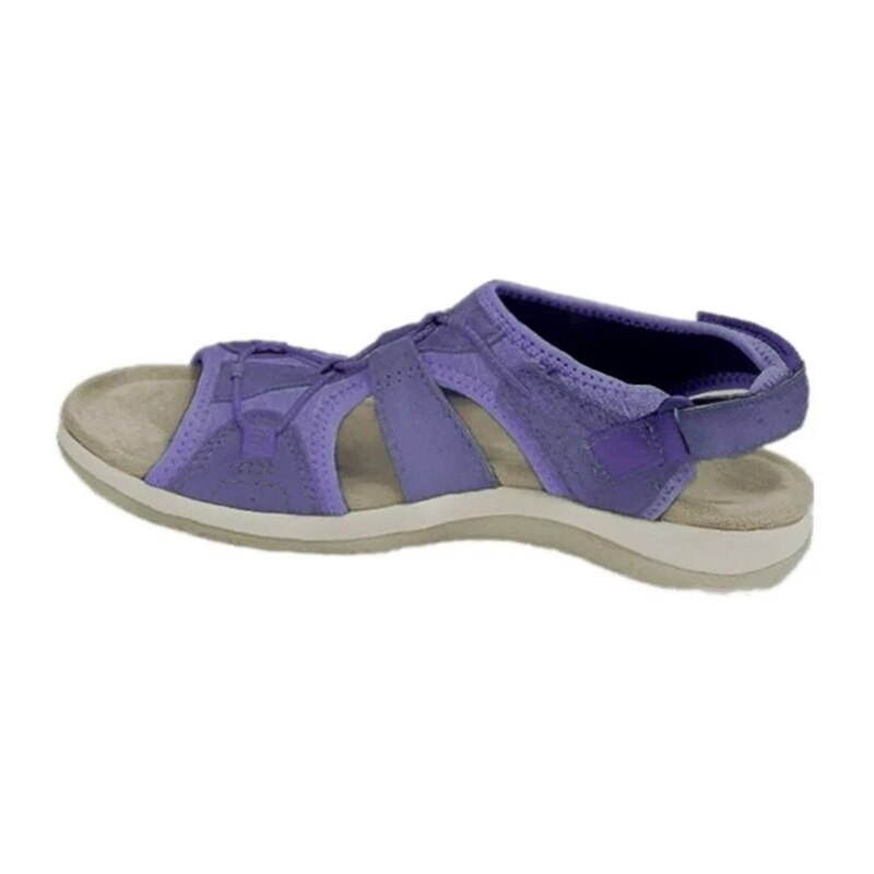 Orthopädische Sandalen – bequem flach Klettverschluss Sommerschuhe Damen Outdoor