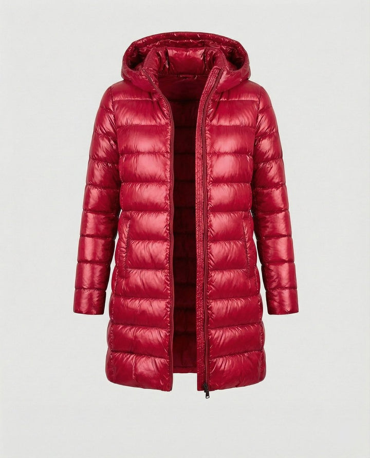 Winterjacke Damen Ultraleichte Slim-Fit Daunenjacke mit Kapuze
