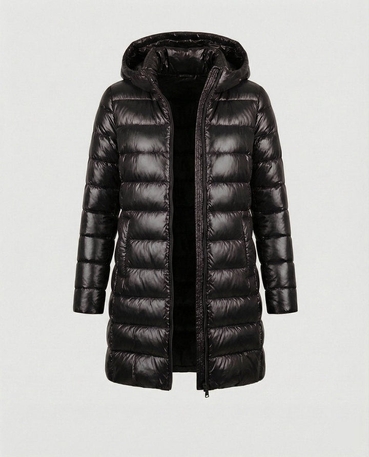 Winterjacke Damen Ultraleichte Slim-Fit Daunenjacke mit Kapuze