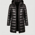 Winterjacke Damen Ultraleichte Slim-Fit Daunenjacke mit Kapuze