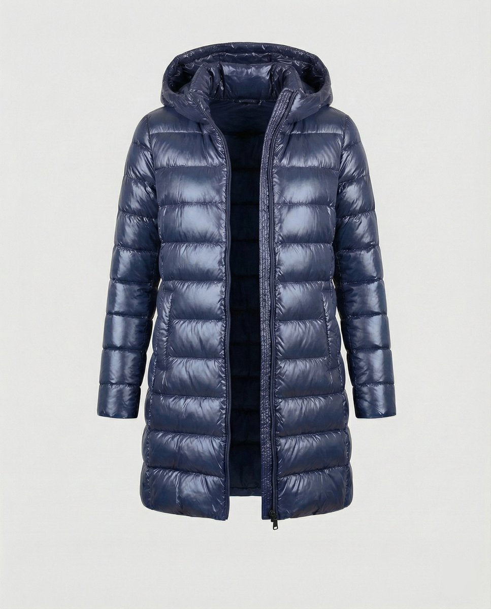 Winterjacke Damen Ultraleichte Slim-Fit Daunenjacke mit Kapuze