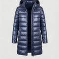 Winterjacke Damen Ultraleichte Slim-Fit Daunenjacke mit Kapuze
