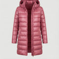 Winterjacke Damen Ultraleichte Slim-Fit Daunenjacke mit Kapuze