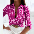 Bluse mit umgeschlagenem Kragen