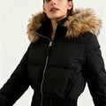 Damen Gesteppt Winterjacke mit Warm & Abnehmbarer Kapuze | Zeitlos