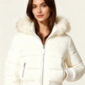 Damen Gesteppt Winterjacke mit Warm & Abnehmbarer Kapuze | Zeitlos