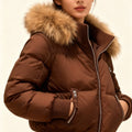 Damen Gesteppt Winterjacke mit Warm & Abnehmbarer Kapuze | Zeitlos
