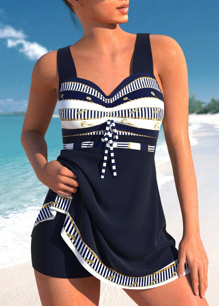 Schlanker, Leichter Tankini aus Patchwork