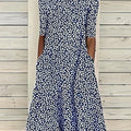Küstenblumen Midi Kleid